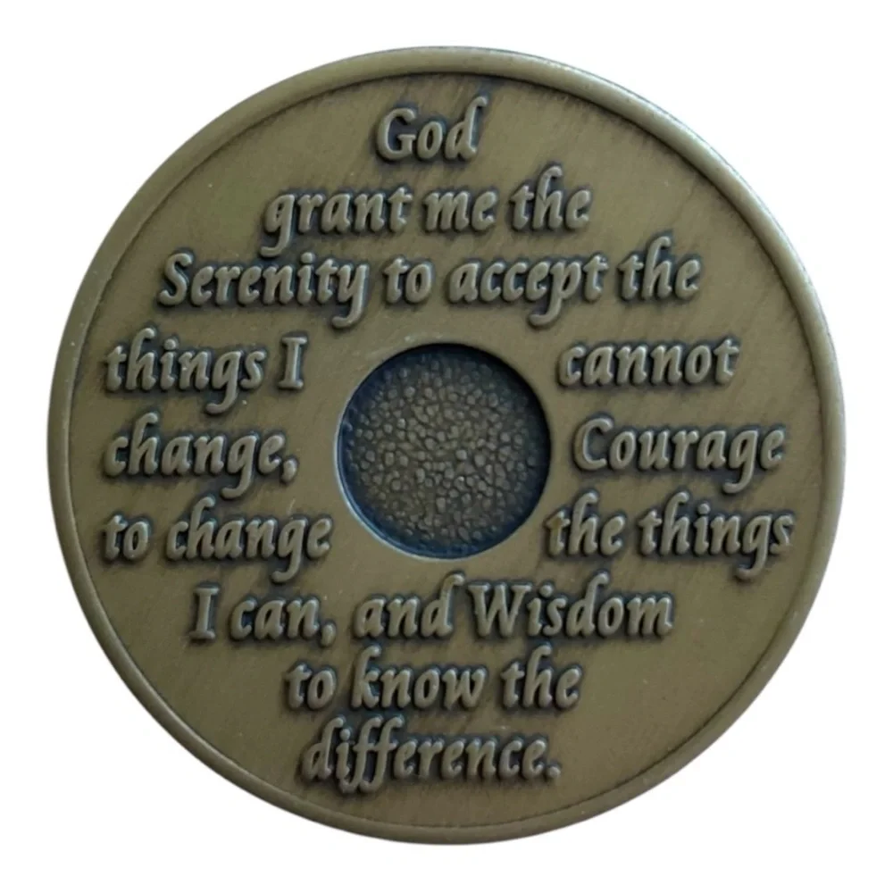 13 Year AA Sobriety Medallion Bronze Recovery Coin Chip XIII - Picture 2 of 2